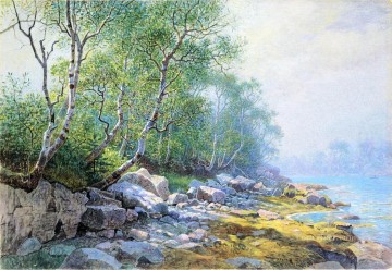 シールハーバー マウントデザート メイン州の風景 ルミニズム ウィリアム・スタンリー・ハゼルタイン Oil Paintings